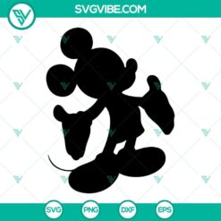 Disney Mickey Mouse silhouette SVG, PNG, DXF, and EPS digital images. Ideal for crafts and DIY projects.