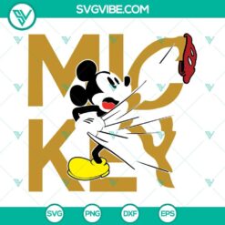 Mickey Mouse 3D SVG design with PNG, DXF, and EPS files for Cricut, ideal for craft projects and Disney-themed creations.