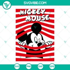 Mickey Mouse SVG design for Cricut and Silhouette, vector clipart in PNG, DXF, and EPS formats for crafting projects.
