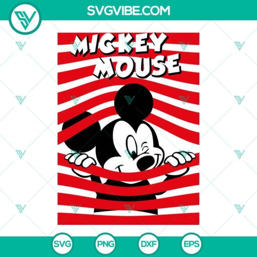 Mickey Mouse SVG design for Cricut and Silhouette, vector clipart in PNG, DXF, and EPS formats for crafting projects.