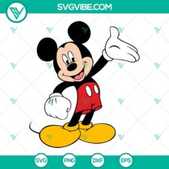 Mickey Mouse SVG images for Cricut, featuring Walt Disney's iconic character in PNG, DXF, and EPS formats. Great for crafts and digital designs.