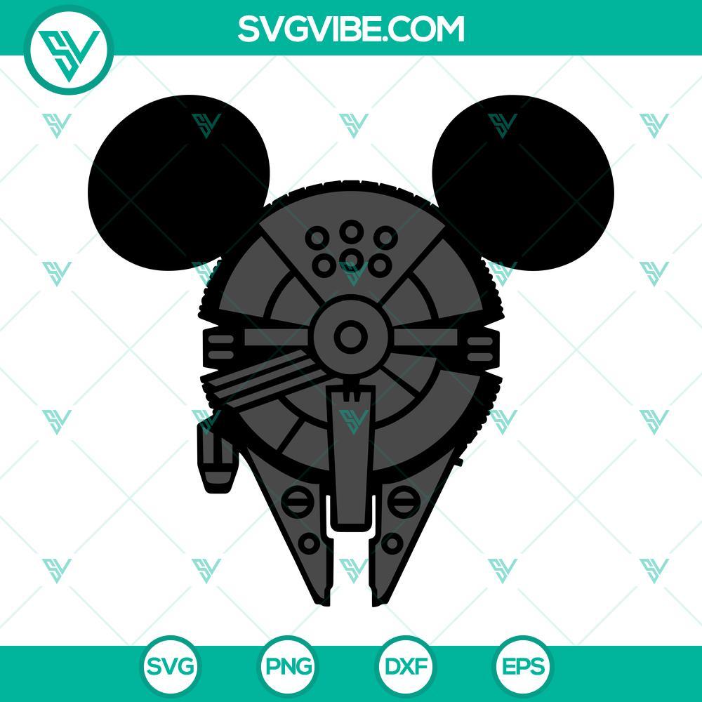 millennium-falcon-mickey-ears-svg-spaceship-svg-star-wars-disney-mouse-svg-png-dxf-eps-cricut-files-2-mockup.jpg Millennium Falcon Mickey ears SVG image featuring spaceship design, perfect for Star Wars fans.