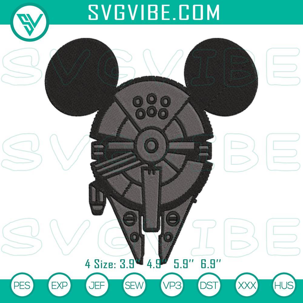 millennium-falcon-mickey-mouse-ears-embroidery-designs-disney-star-wars-machine-embroidery-files-mockup.jpg Millennium Falcon themed Mickey Mouse ears embroidery design, Disney Star Wars file, ideal for craft projects and Disney fans.