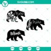 Mimi bear themed SVG bundle with cute and versatile designs for digital crafting projects.