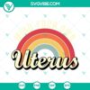 Feminist pro-choice SVG design download featuring "Mind Your Own Uterus" phrase. Empowering women's rights concept.