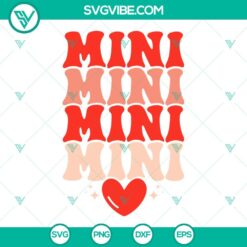 Valentine’s Day mini SVG file with festive designs and "Happy Valentine’s Day" text. Perfect for crafts and decor projects.