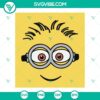 Minions face SVG files bundle for Cricut, featuring various Minions designs, perfect for crafting projects.