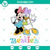 Minnie and Daisy Besties SVG featuring friendship and girl trip theme, ideal for crafting projects.