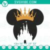 Minnie Mouse inspired crown embroidery files featuring Disney castle and mouse ears design. Perfect for craft projects.