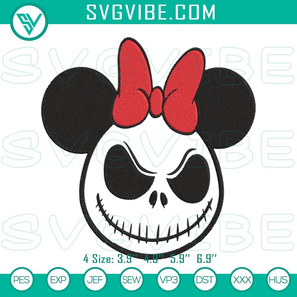 minnie-head-jack-skellington-machine-embroidery-design-disney-nightmare-before-christmas-embroidery-files-mockup.jpg Minnie Mouse and Jack Skellington machine embroidery designs inspired by Nightmare Before Christmas. Ideal for crafting projects.