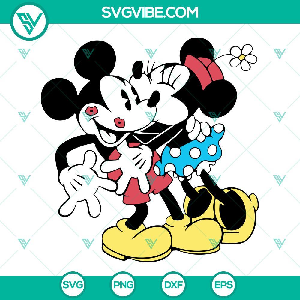 minnie-kissing-mickey-svg-minnie-and-mickey-mouse-valentine-s-day-svg-cricut-file-9-mockup.jpg Minnie kissing Mickey Mouse SVG images ideal for Valentine's Day with romantic and adorable design elements.