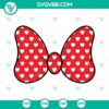 Minnie Mouse bow SVG bundle with cute Minnie Mouse bow images, ideal for crafts and projects.