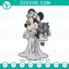 Minnie Mouse Bride Haunted Mansion embroidery design, Disney Halloween pattern with spooky details.