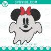 Minnie Mouse ghost embroidery files for Halloween, Disney-themed machine embroidery design.