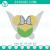 Minnie Mouse Tinkerbell fairy machine embroidery design with Minnie silhouette, suitable for sewing projects.