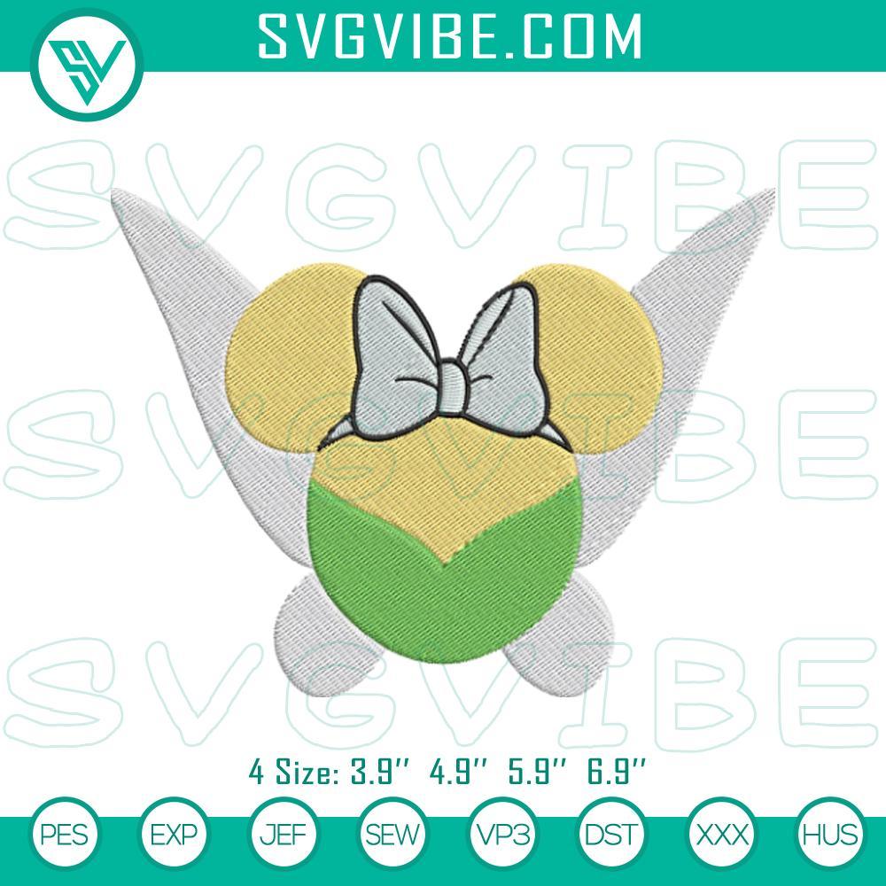 minnie-mouse-head-tinkerbell-machine-embroidery-designs-minnie-fairy-embroidery-files-mockup.jpg Minnie Mouse Tinkerbell fairy machine embroidery design with Minnie silhouette, suitable for sewing projects.