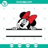 Minnie Mouse split monogram frame SVG design for crafts and DIY projects, perfect for Disney fans and personalizing items.