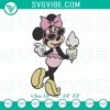 Minnie Mouse summer swimsuit embroidery design ideal for Disney beach vacation, featuring fun and colorful summer-themed elements.