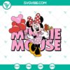 Minnie Mouse, Minerva Mouse, and Mickey's girlfriend SVG files with cute character designs for crafting projects.