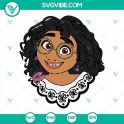 Mirabel Madrigal SVG file from Disney's Encanto, featuring vibrant design and colors for crafting projects.