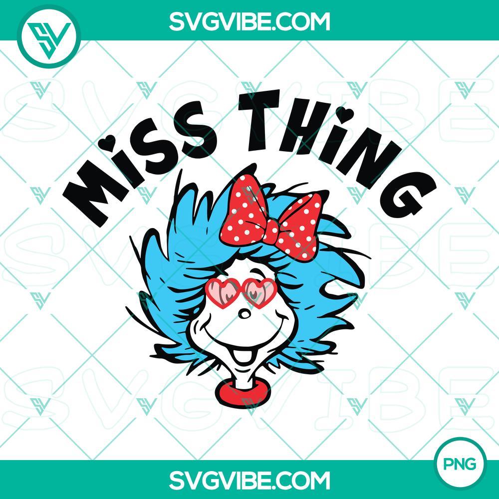 Miss Thing Dr Seuss PNG Download, Thing One Thing Two PNG Images, Heart Glass Bow Tie PNG File Dr Seuss inspired Miss Thing with Thing One and Thing Two, heart glass bow tie PNG design for download.