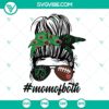 Black and green MOM of both cheer and football SVG design in team colors, perfect for sports fans.
