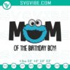Cookie Monster embroidery design for a Sesame Street-themed birthday celebration, perfect for moms of the birthday boy.