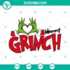 Mommy Grinch SVG with Grinch Heart in Hand design, perfect for Mom Christmas projects. SVG download for holiday crafts.