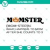 Spooky Momster SVG images bundle for Halloween, includes PNG, DXF, EPS cut files for Cricut. Perfect for crafting projects.