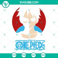 Monkey D Luffy from One Piece anime in SVG format, part of the Straw Hat Pirates crew. Ideal for crafting with Anime SVG Files.