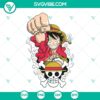 Monkey D Luffy One Piece SVG file for download, includes PNG, DXF, EPS cut files, ideal for crafting projects.