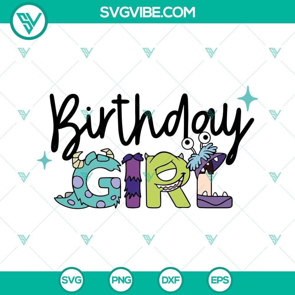 monsters-inc-birthday-girl-svg-mike-and-sully-birthday-svg-disney-girl-birthday-party-svg-png-dxf-eps-3-mockup-1.jpg Monsters Inc themed birthday girl SVG with Mike and Sully characters, perfect for a birthday celebration, cute design.
