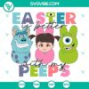 Monsters Inc Bunny and My Peeps SVG Files, perfect for Easter crafts and decorations, in a funny design.