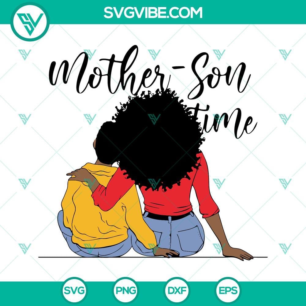 mother-son-time-black-mom-svg-juneteenth-mom-svg-afro-boy-svg-mother-s-day-svg-png-dxf-eps-cricut-2-mockup.jpg Juneteenth-themed Black Mom and Afro Boy SVG design for Mother-Son time, ideal for digital projects.
