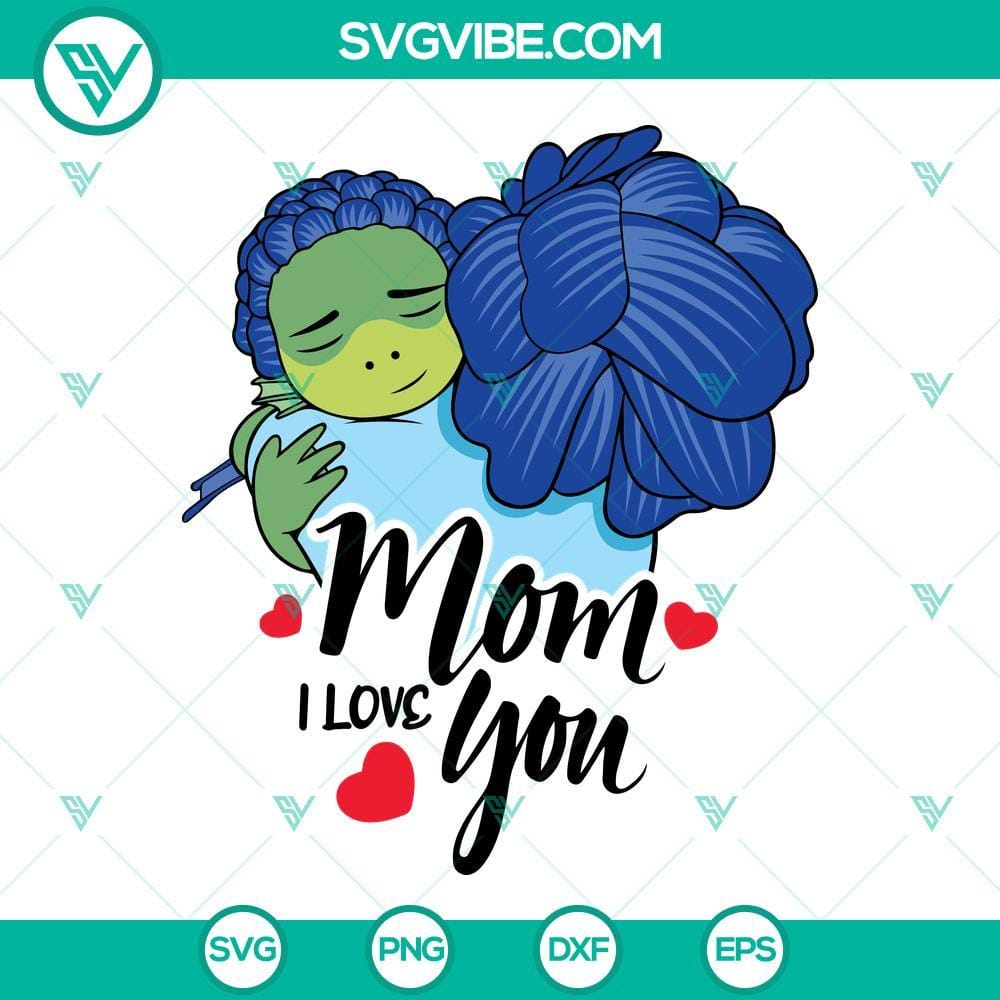 Mothers Day SVG, Luca SVG, Luca And Mom SVG, Mom I Love You SVG, Mom SVG Mothers Day SVG file with Luca and Mom, Mom I Love You design, SVG download images for Mother's Day crafts and projects.
