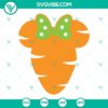 Easter Carrots SVG files for mouse ears, cute and festive carrot design for crafting projects.