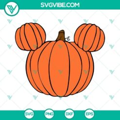 Mouse head pumpkins SVG image bundle perfect for fall and Halloween decorations. Include PNG files.