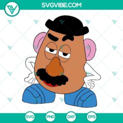 Mr Potato Head Toy Story character SVG, PNG, DXF, EPS cut files for Cricut crafting.