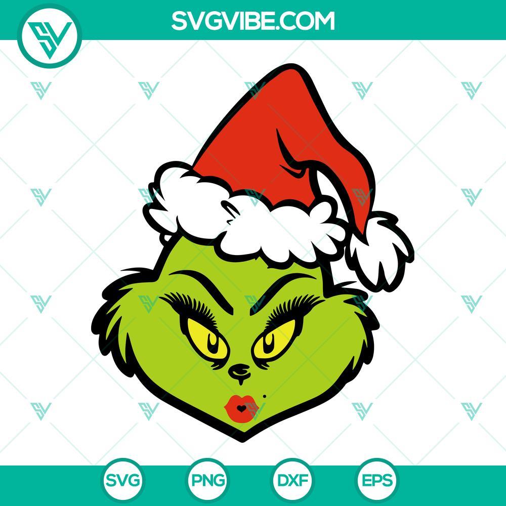 mrs-grinch-face-svg-grinch-svg-christmas-svg-grinch-girl-svg-png-dxf-eps-designs-9-mockup.jpg Mrs Grinch face SVG files for Christmas, featuring a Grinch girl design. High-quality festive Grinch SVG image for crafts.