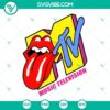MTV Music Television iconic lips logo SVG, PNG, DXF, EPS digital file download - pop culture design for music enthusiasts.