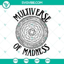 Doctor Strange themed SVG design featuring intricate magical circles, perfect for multiverse fans and digital crafting projects.