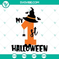 My 1 St Birthday Halloween SVG Image PNG DXF EPS Cut Files