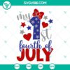 Baby girl first 4th of July SVG images with American theme, ideal for celebrating Independence Day with infant.