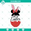 Disney Easter SVG with Mickey, Minnie, and Easter Eggs for kids' crafts and apparel. Ideal for Easter celebration projects.
