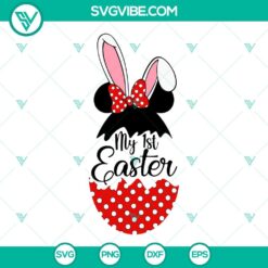 Disney Easter SVG with Mickey, Minnie, and Easter Eggs for kids' crafts and apparel. Ideal for Easter celebration projects.