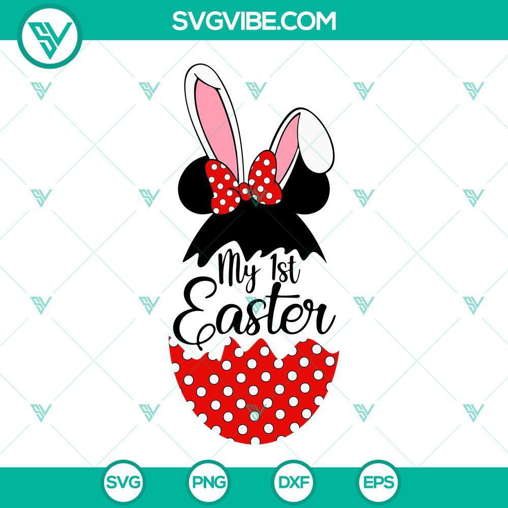 my-1st-easter-svg-mickey-minnie-bunny-svg-easter-eggs-svg-easter-baby-svg-png-dxf-eps-files-2-mockup.jpg Disney Easter SVG with Mickey, Minnie, and Easter Eggs for kids' crafts and apparel. Ideal for Easter celebration projects.