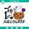 First Halloween SVG images for babies. Download cute designs for baby's Halloween celebration.