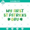 St Patricks Day SVG files bundle with cute and festive designs for celebrating the holiday. Perfect for first St Patricks Day crafts.