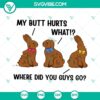 Sarcastic Funny Easter SVG with My Butt Hurts Chocolate Bunny design, ideal for crafts and digital projects.