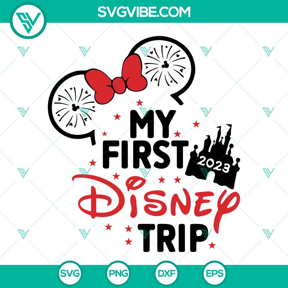 my-first-disney-trip-2023-svg-mickey-minnie-castle-svg-family-vacation-svg-png-dxf-eps-cricut-10-mockup.jpg Disney family trip 2023 SVG featuring Mickey and Minnie Mouse with castle design. Perfect for vacation memories.